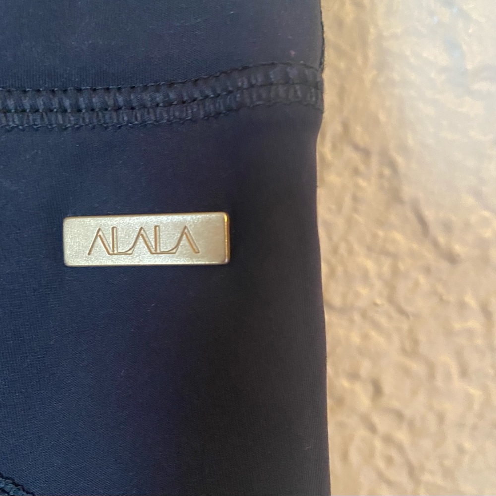 ALALA Heroine Tight Black And Aruba Blue 7/8 Leggings Size Small - Picture 7 of 15